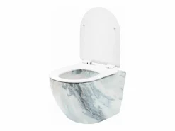Rea Taza De Inodoro Carlos Duroplast/Slim/Zm Granit Shiny Grey