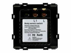 Ledkia TechBrey Interruptor Detector de Movimiento IR para Mecanismo Modern