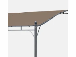 New Sweeek Techo de lona para pérgola brestum 3x2.5m pardo Gris antracita