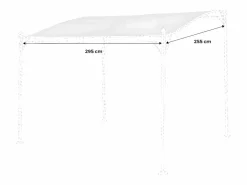 Hot Sweeek Techo de lona para pérgola brestum 3x2.5m Gris