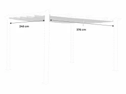 Outlet Techo de repuesto para pérgola 3x4m Cenador Y Quiosco