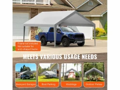 Tejido de Avent SucceBuy de Repuesto para Abri D'Automóvil, 396 x 610 cm, , Lona Resistente para Cobertizo de Garaje, Impermeable y con Protección UV