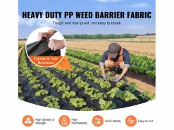 Best Tejido de polipropileno resistente SucceBuy para control de malezas, 1,8 x 30,5 m Invernadero De Jardín
