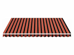 Clearance Tela de repuesto para toldo naranja y marrón 4,5x3,5 m ES708976 Multicolor