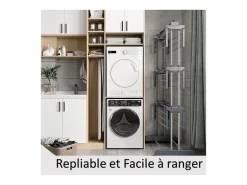 Tendedero plegable y extensible con gran capacidad de secado