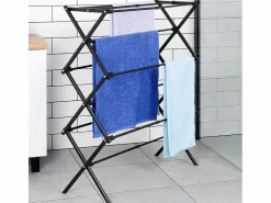 Online Tendedero Vertical Extensible de Metal 43-75 x 37,5 x 139 cm Perchero
