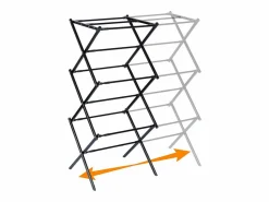 Online Tendedero Vertical Extensible de Metal 43-75 x 37,5 x 139 cm Perchero
