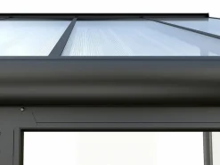 Online Terraza cerrada de policarbonato con protección UV 15,8 m² antracita MATHILDA Pérgola