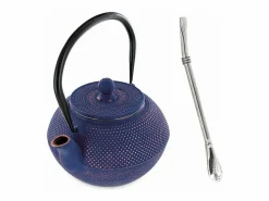 Tetera china de hierro fundido Song 1,2 L + pajita de acero inoxidable con filtro