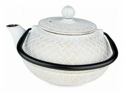 Tetera de hierro fundido Tamayuki blanca - 0,8L Presentación Y Servicio