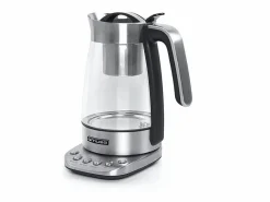 Tetera eléctrica Muse MS-320T 1,2L acero inoxidable con infusor, control de temperatura 80-100°C, apagado automático y función mantener caliente