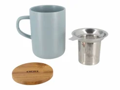 Clearance Ogo Living Tetera Ogo Juliet Perle de Grès con Tapa de Acacia de 475 ml