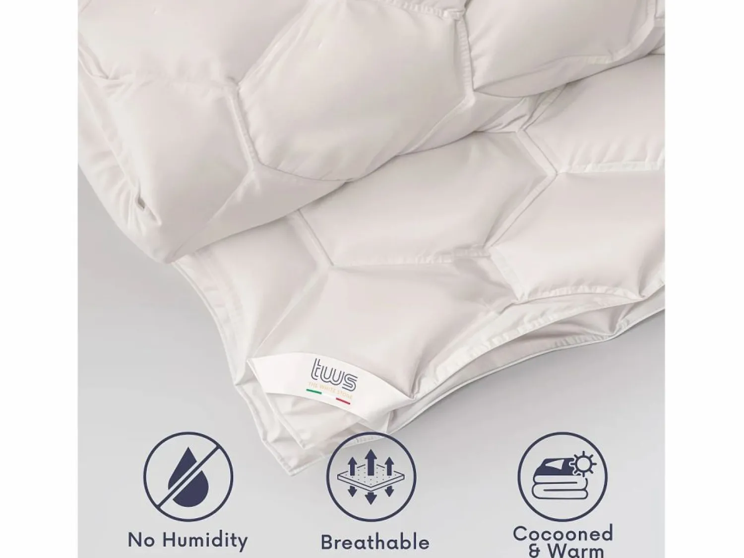 Clearance Edredón de Verano 210x260 cm 150 g | Guata Soft | Microfibra blanca Colcha, Edredón