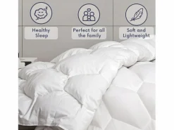 The White Stone Edredón de Verano 140x200 cm 150 g | Guata Soft | Microfibra blanca