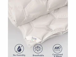 The White Stone Edredón Universal 140x200 cm 250 g | Fibra Soft cálida | Microfibra blanca