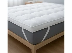 New Topper Cama|Protector de Colchón Acolchado con Relleno de 1000 g/m² |Funda de Microfibra Transpirable con Gomas en las Esquinas |120x200 Sobrecolchón