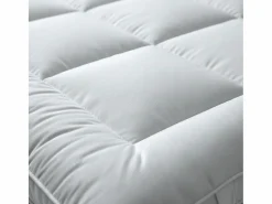 The White Stone Topper Cama Doble |Protector de Colchón Acolchado con Relleno de 1000 g/m² |Funda de Microfibra Transpirable con Gomas en las Esquinas |160x190