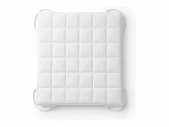 The White Stone Topper Cama Doble |Protector de Colchón Acolchado con Relleno de 1000 g/m² |Funda de Microfibra Transpirable con Gomas en las Esquinas |160x190