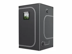Tienda de Cultivo SucceBuy 122x122x203 cm, con Ventana de Observación, Bolso de Herramientas, Placa de Suelo para Cultivo de Plantas de Interior Negro