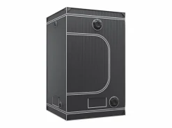 Tienda de Cultivo SucceBuy 122x122x203 cm, con Ventana de Observación, Bolso de Herramientas, Placa de Suelo para Cultivo de Plantas de Interior Negro