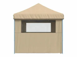 New Tienda de fiesta plegable Pop-Up con 4 paredes laterales ES332527 Beige