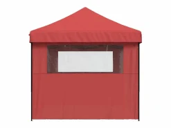 Tienda de fiesta plegable Pop-Up 3 paredes laterales burdeos ES617088