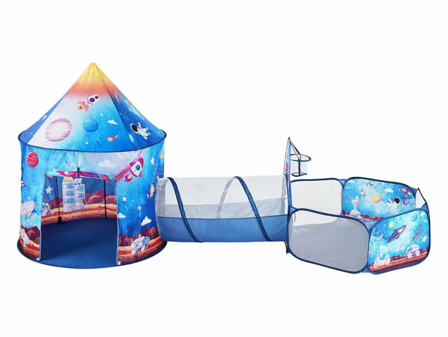 Tienda de Juego y Túnel SucceBuy Blue Rocket para Niños, Regalo para los Bebés Varones y Niñas