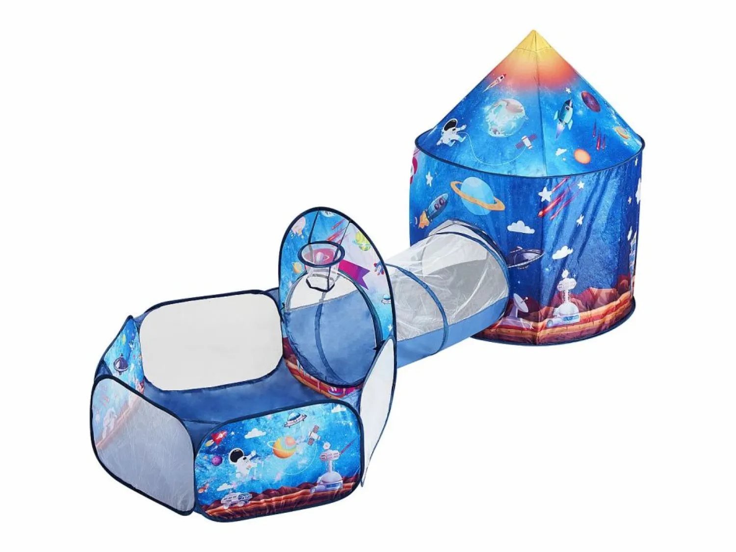 Tienda de Juego y Túnel SucceBuy Blue Rocket para Niños, Regalo para los Bebés Varones y Niñas