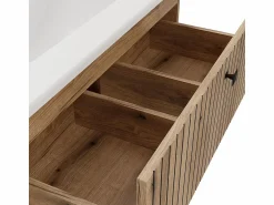 TOPESHOP TIGO - mueble para lavabo roble con frente acanalado
