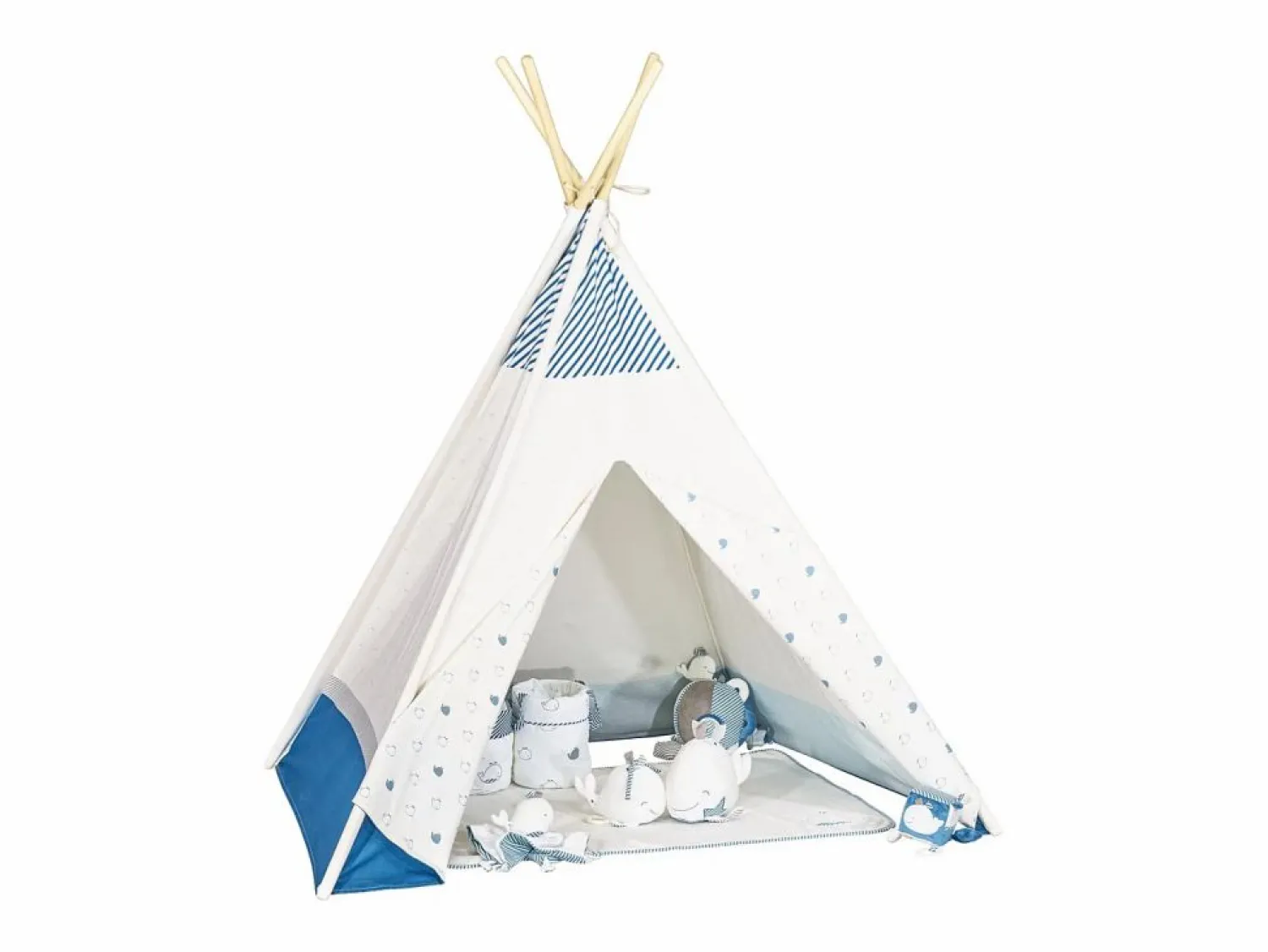 Online Sauthon Tipi de lona de algodón Blanco