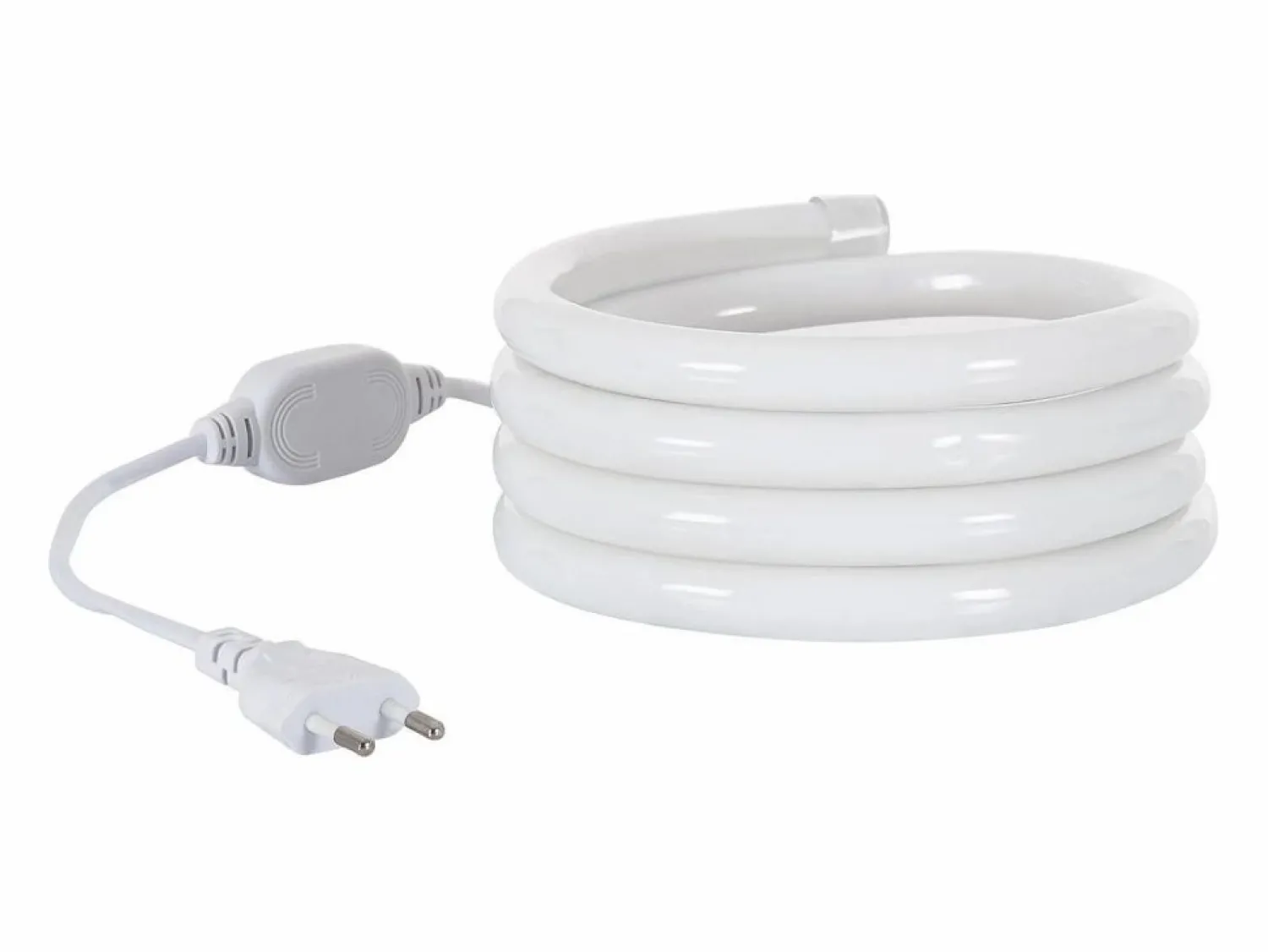 Ledkia Tira LED Neón Regulable 220V Amarillo Circular 360 9W/m Corte 100cm IP67 a Medida 4 m