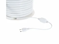 New Ledkia Tira LED Neón Regulable 220V BOBINA 50m Amarillo Circular 360 9W/m Corte 100cm IP67 Amarillo Blanco
