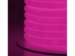 Outlet Tira LED Neón Regulable 220V BOBINA 50m Rosa Circular 360 9W/m Corte 100cm IP67 Rosa Guirnalda Luminosa