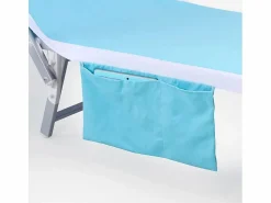 Sale Beach & Garden Toalla de micrifibra para tumbona de playa y piscina con 2 bolsillos - Azul