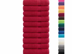 Best Toallas de baño 10 uds 100% algodón verde 100x150 cm 600 gsm ES909844 Textil De Baño|Textil De Baño