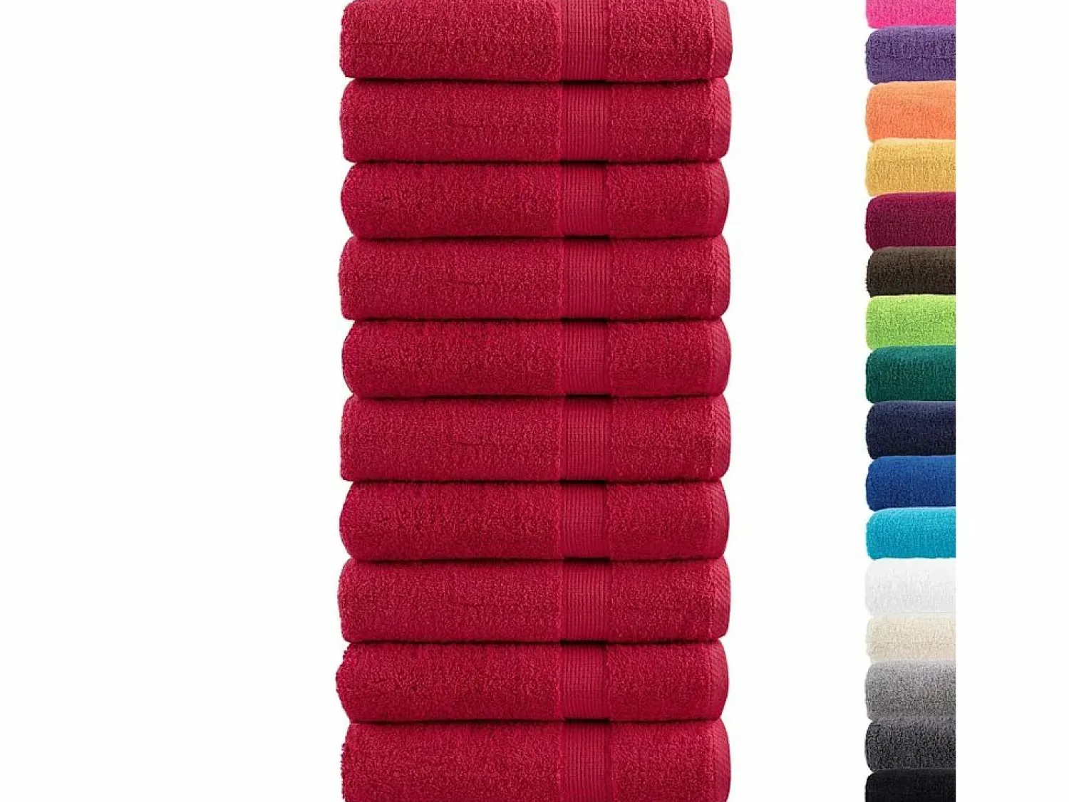 Best Toallas de baño 10 uds 100% algodón verde 100x150 cm 600 gsm ES909844 Textil De Baño|Textil De Baño