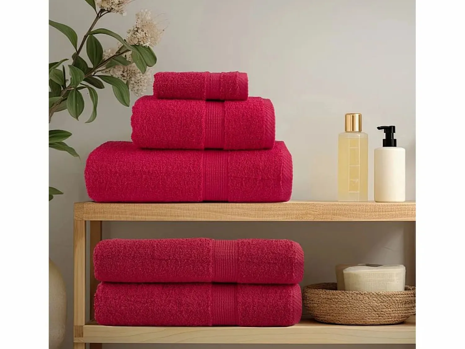 Best Toallas de baño 10 uds 100% algodón verde 100x150 cm 600 gsm ES909844 Textil De Baño|Textil De Baño