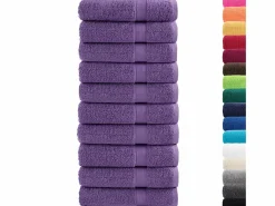 Toallas de baño 10 uds 100% algodón verde 100x150 cm 600 gsm ES552239