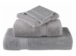 Best Toallas de baño 10 uds 100% algodón 100x150 cm 600 gsm ES399846 Gris
