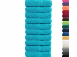 Toallas de baño 10 uds 100% algodón verde 100x150 cm 600 gsm ES147891