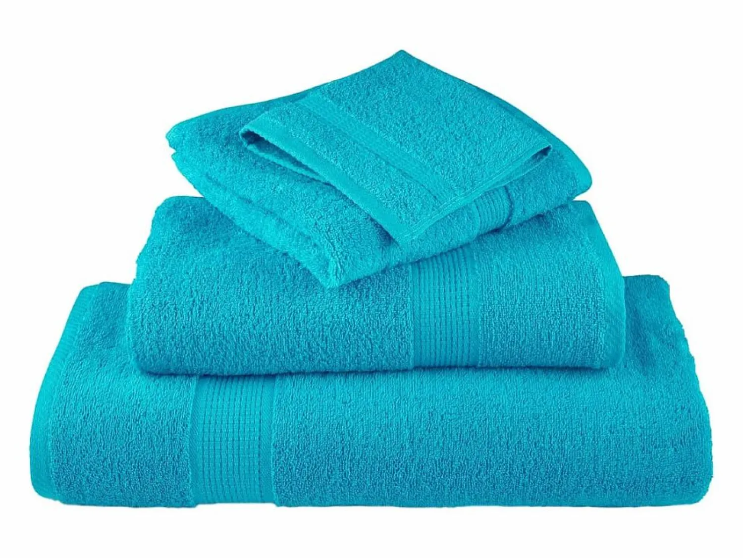 Toallas de baño 10 uds 100% algodón verde 100x150 cm 600 gsm ES147891