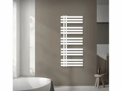 Discount LuxeBath Toallero de pared de diseño con radiador y porta toallas, 500 x 1200 cm, color Blanco