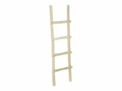 New Toallero escalera con 4 barras - Teca maciza - Color natural - FODNA Accesorios De Cuarto De Baño