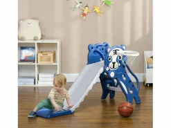New AIYAPLAY Tobogán para niños 133x60x70 cm Azul