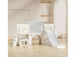 Tobogán para niños Osito 6 en 1 con un tobogán, dos plataformas Tobogán