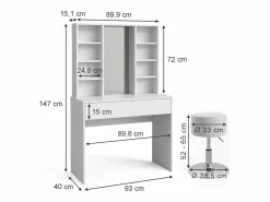 Tocador 93x40x147 alexa Tocador