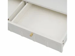 ModernLuxe Tocador con 2 cajones - de aglomerado - Blanco Blanco / Dorado