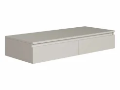 Best SELSEY Tocador con escritorio y 2 cajones -120 cm -greige -BEMMI Beige
