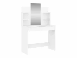Sale vidaxl Tocador con espejo 96x39x142 cm Blanco