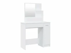 Hot Tocador con espejo 86,5x35x136 cm ES141411 Blanco